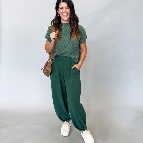 FREE PEOPLE Freya Set in Emerald Spell Combo L/XL - Picture 2 of 6